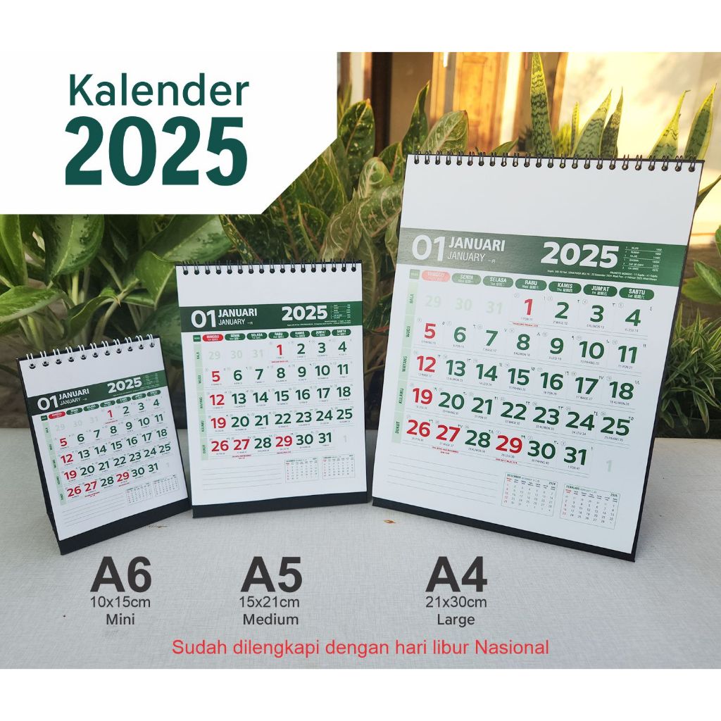 

Kalender Meja 2025, MAS-54, Kalender Meja Catatan, Kalender Saku, Kalender Kantor