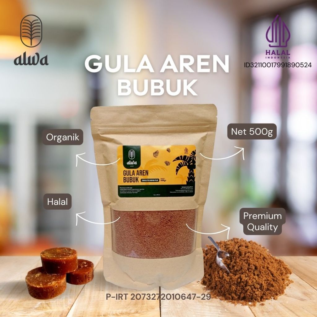

Alwa Gula Aren Bubuk (Gula Semut) 500 g