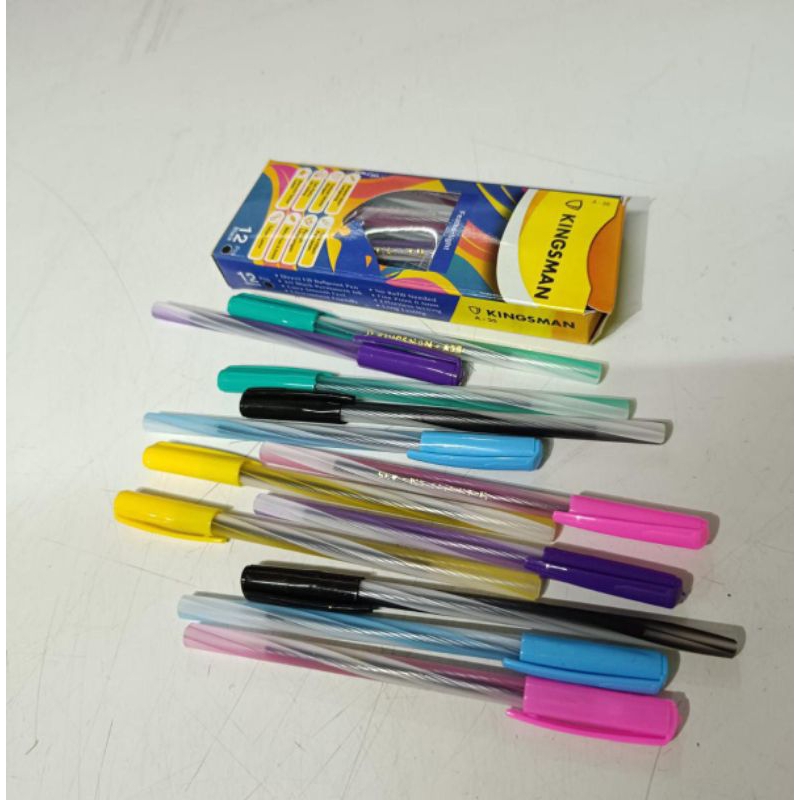 

1pack pulpen kingsman isi 12 pcs