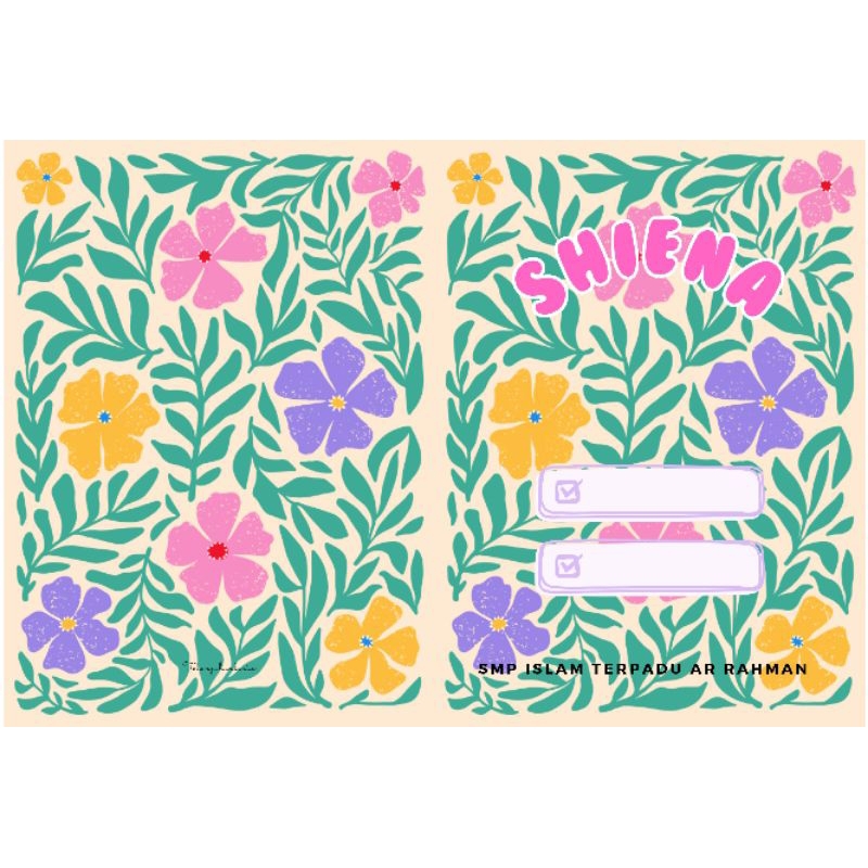 

Sampul Buku Custom Bunga tosca