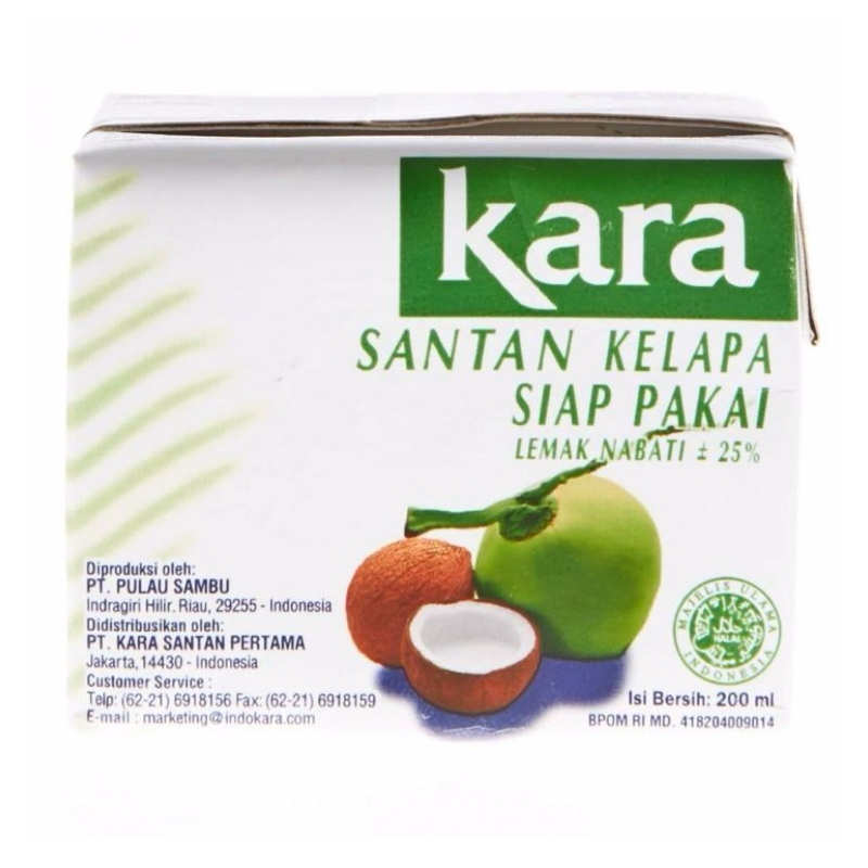 

Kara Santan kelapa cair siap pakai 200 ml