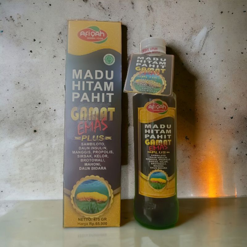 

Madu Hitam Pahit Afiqah Gamat Emas