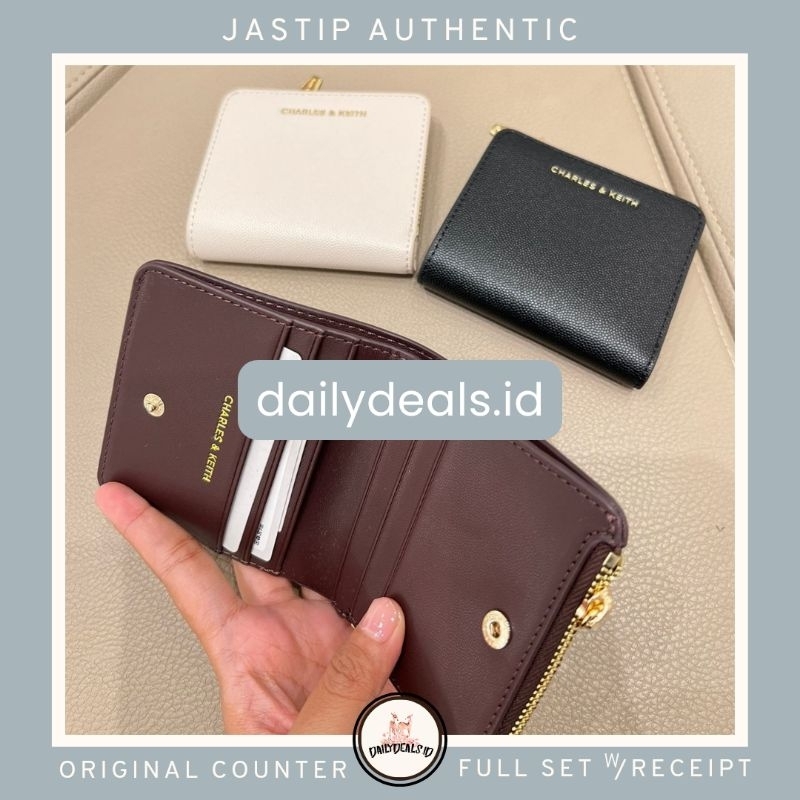 #6-50770634 Top Zip - Jast[p] CK ORIGINAL COUNTER SMALL DOMPET WALLET STORE AUTHENTIC ASLI MALL STRU