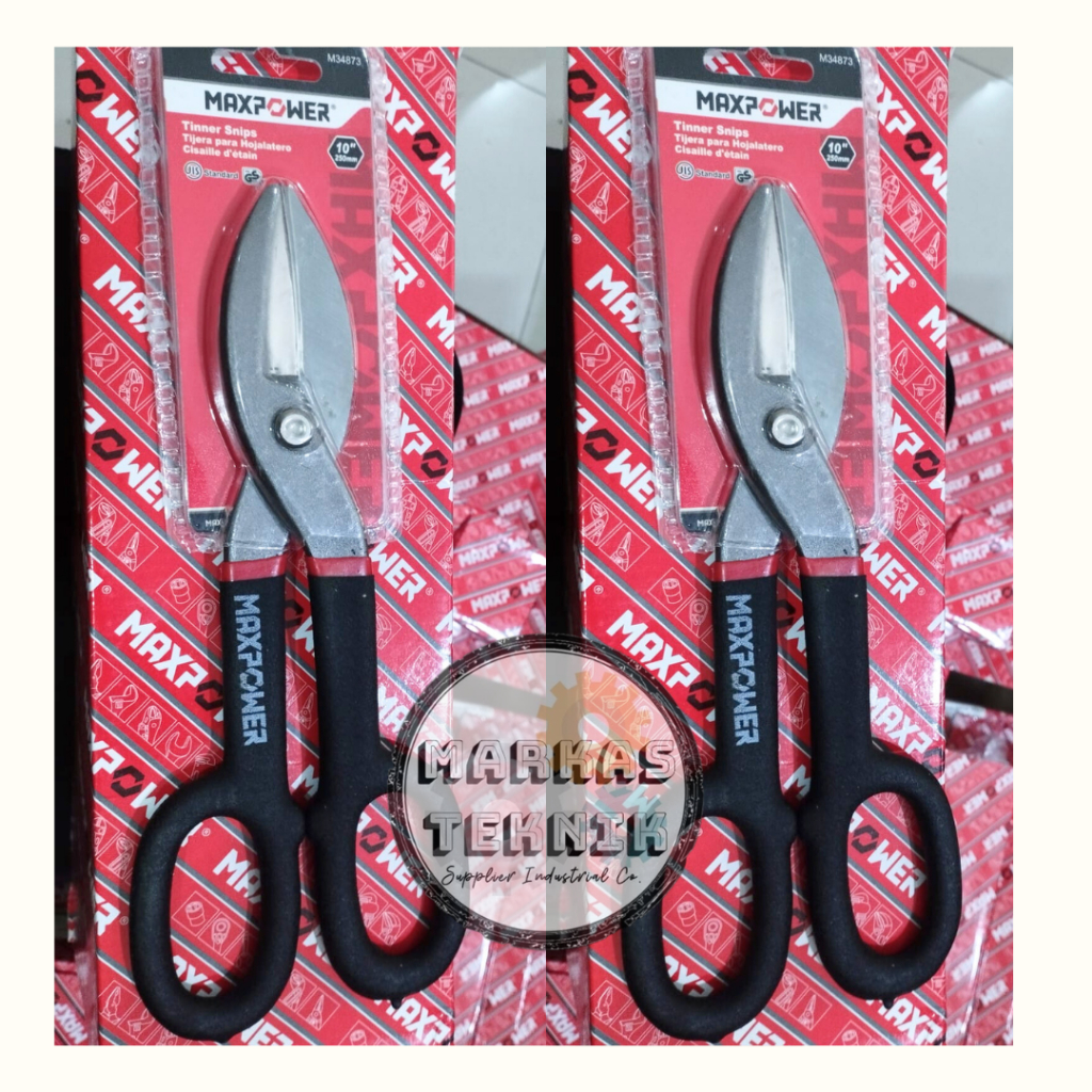 MAXPOWER Gunting Seng 10" (250MM) / Tinner Snips 10 Inch MAXPOWER