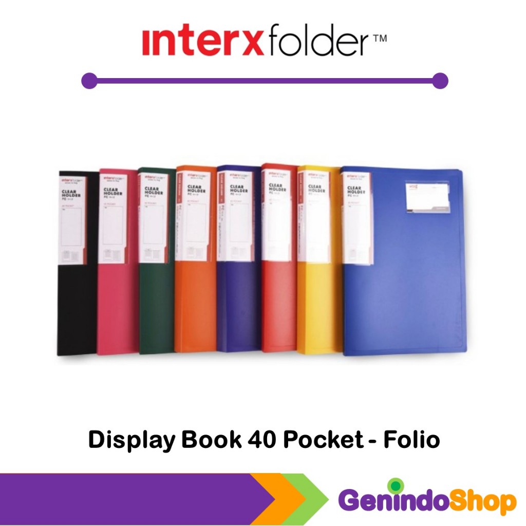

Display Book F4 / Clear Holder Folio 40 Pocket Interxfolder