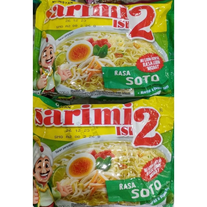 

sarimi isi 2 rasa soto (1 dus isi 24pcs ) ed 2 okt 25