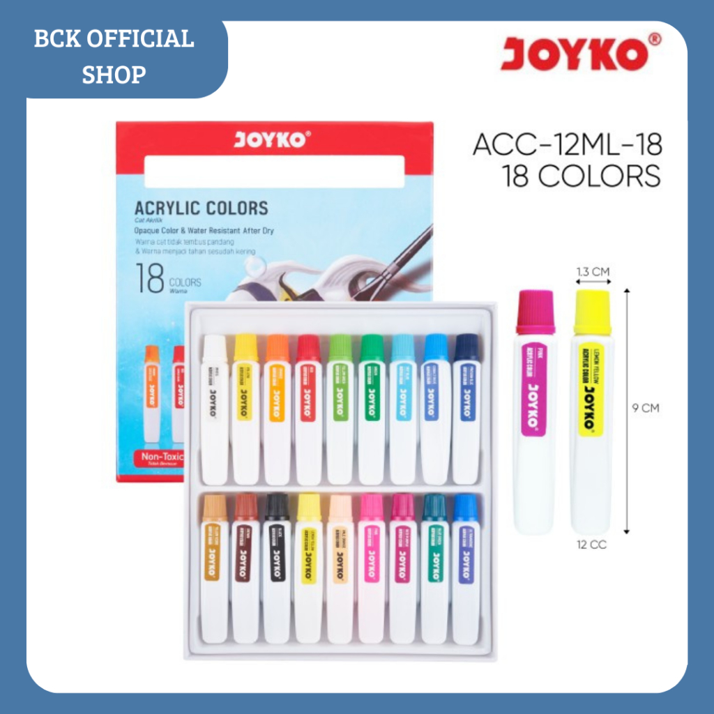 

Acrylic Color / Cat Akrilik ACC-12ML-18C Joyko