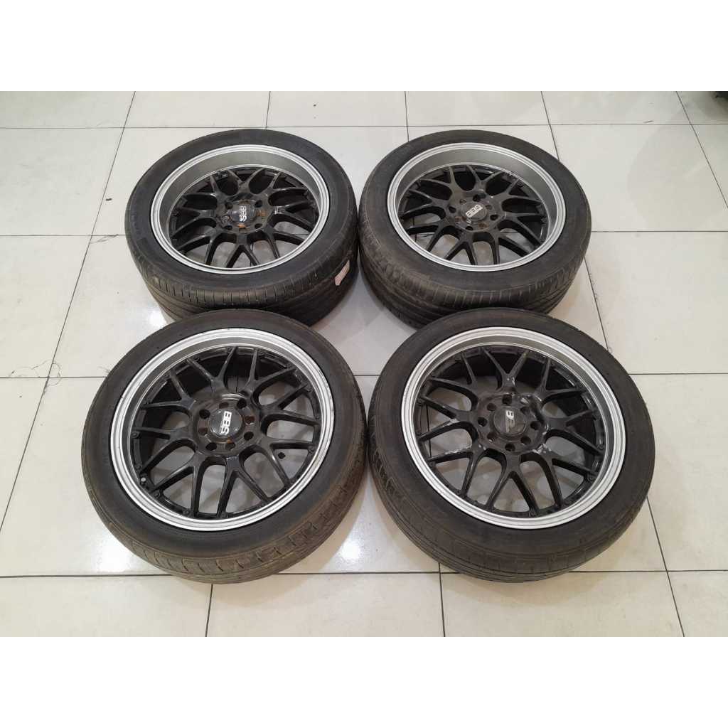 VELG RACING BEKAS BBS RING 17X7 PCD 8X100/114,3 ET40 COCOK UNTUK VIOS,COROLA,,STARLET,,CITI,DLL