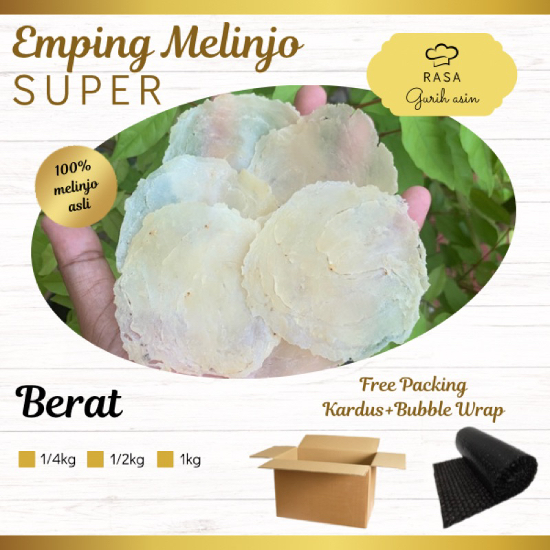 

emping melinjo tipis mentah 1 kg