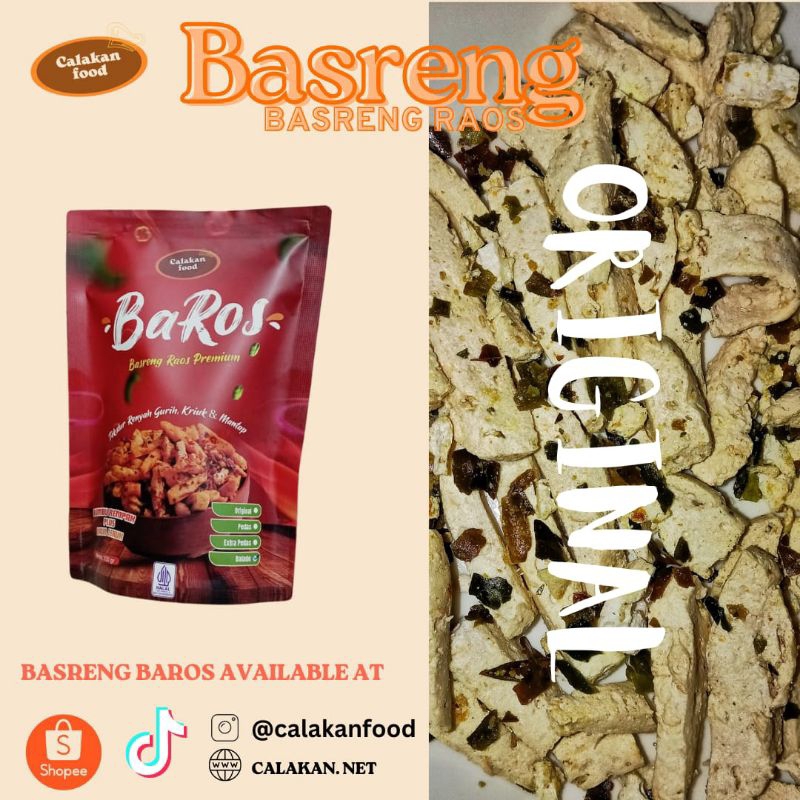 

Basreng Premium Daun Jeruk Original | Bumbu Rempah Renyah | 100gram | BAROS