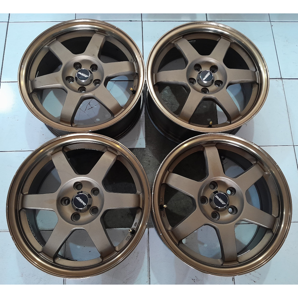 VELG MOBIL BEKAS RAYS TE37 RING 16 LEBAR 7 LOBANG 5X100 CAKEP BUAT SIENTA ALTIS DLL