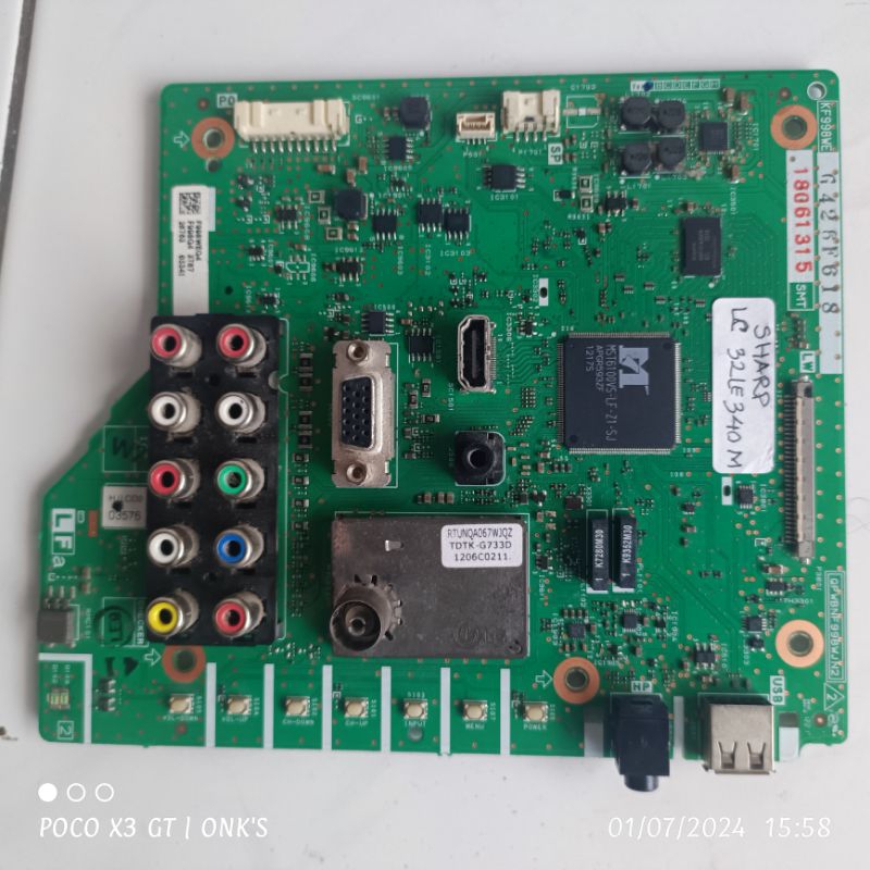 MB Sharp LC32LE340M, Mainboard TV Sharp LC-32LE340M
