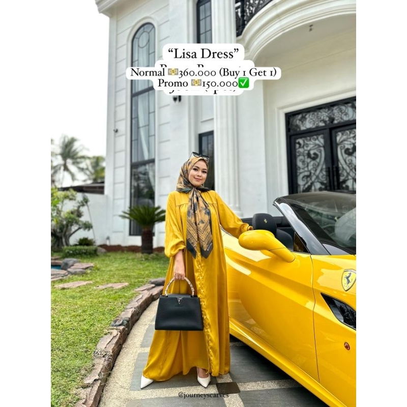 LISA DRESS BY JOURNEY SCARVES