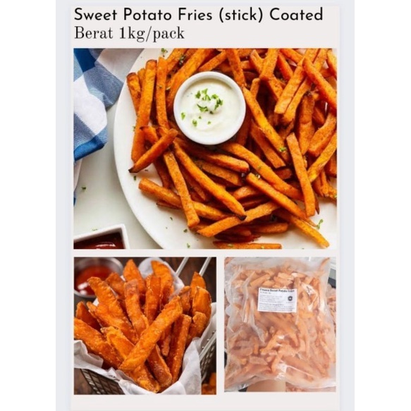 

Frozen Sweet Potato Stick 1kg (Coated)