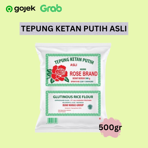 

Tepung Ketan Putih Rose Brand 500 Gram
