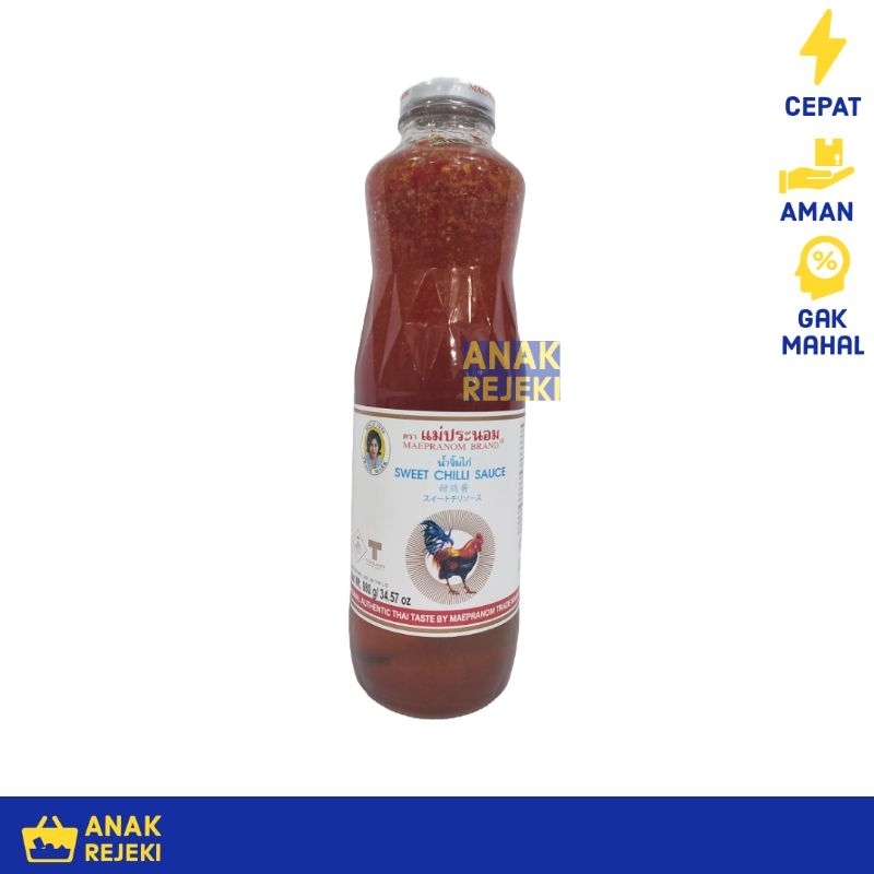 

Maepranom Sweet Chili Sauce 980gr - Saus Thai Pedas Manis Thailand