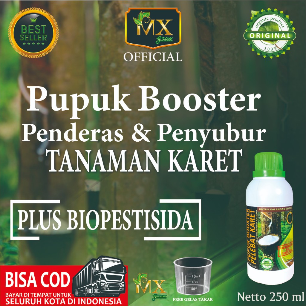 Pupuk Organik Cair Penderas Penyubur Tanaman Karet 250 ml / Booster Karet