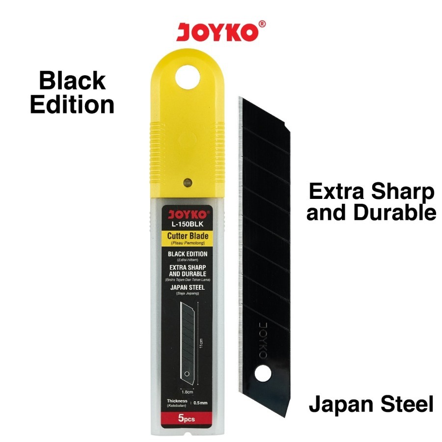 

Joyko L-150BLK Isi Refill Cutter Besar Hitam Black Edition