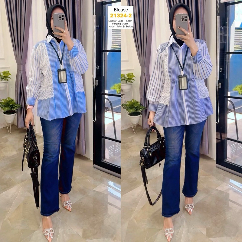 [COD] KEMEJA IMPORT KATUN / KEMEJA WANITA PREMIUM