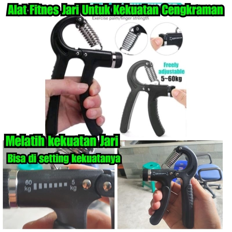 Handgrip fitnes Jari alat olahraga jari kekuatan tangan