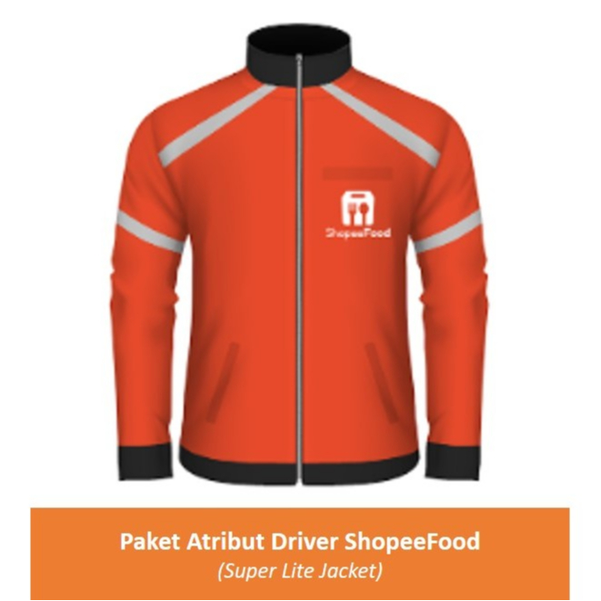 Paket Atribut Driver Shopeefood - Super Lite Jacket - PROMO