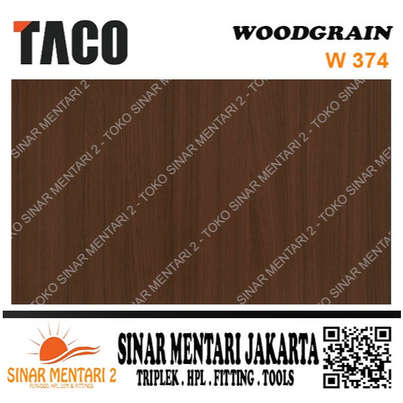 EDGING TACO WOODGRAIN W 374