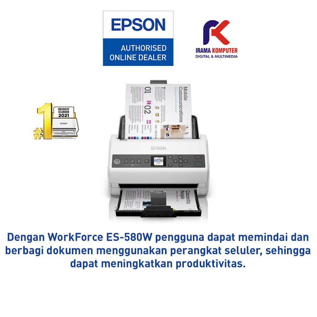 Scanner Epson ES-580W ES580W ES 580W ES 580 W A3 WiFI