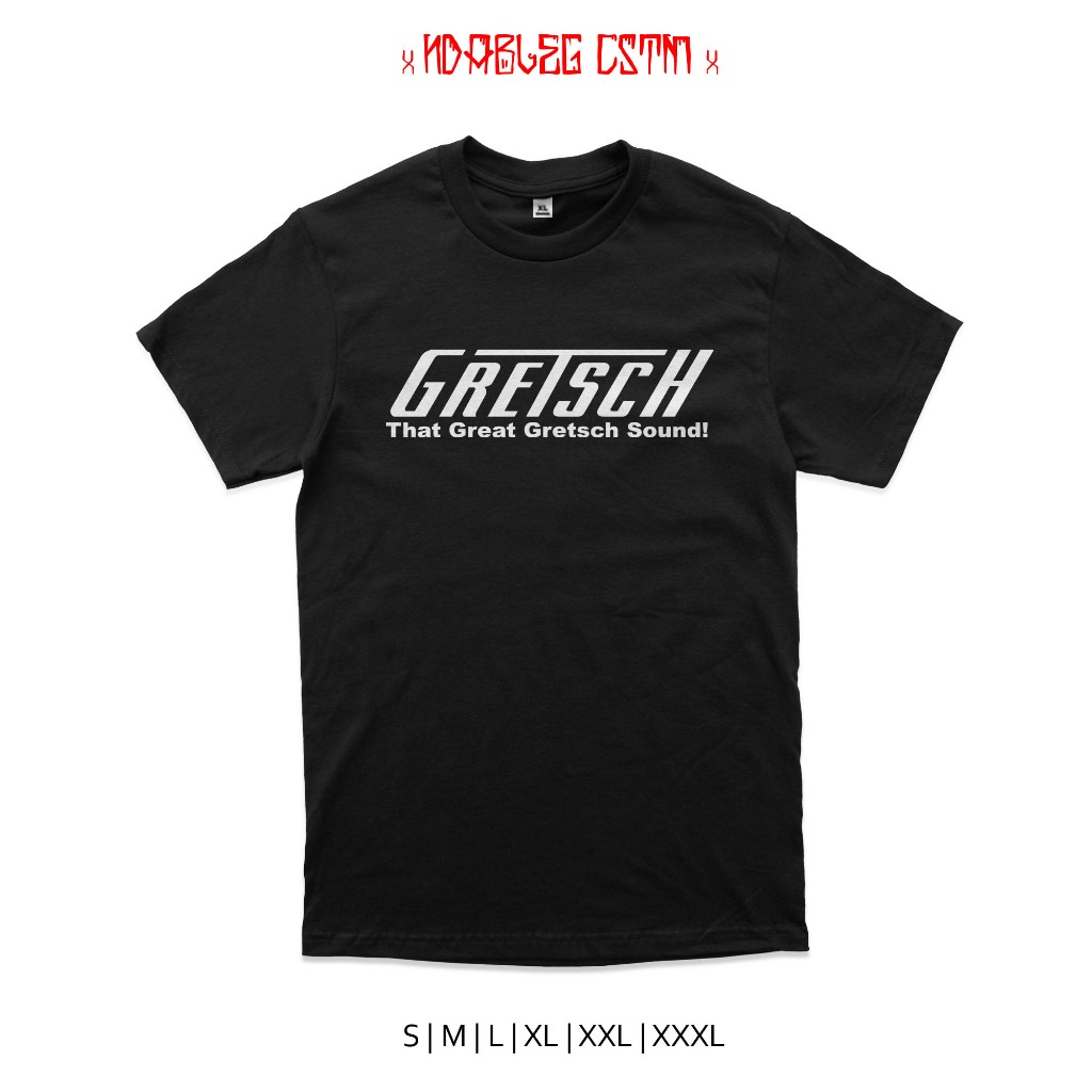 Kaos gretsch guitar tshirt gretsch guitar combed 24s