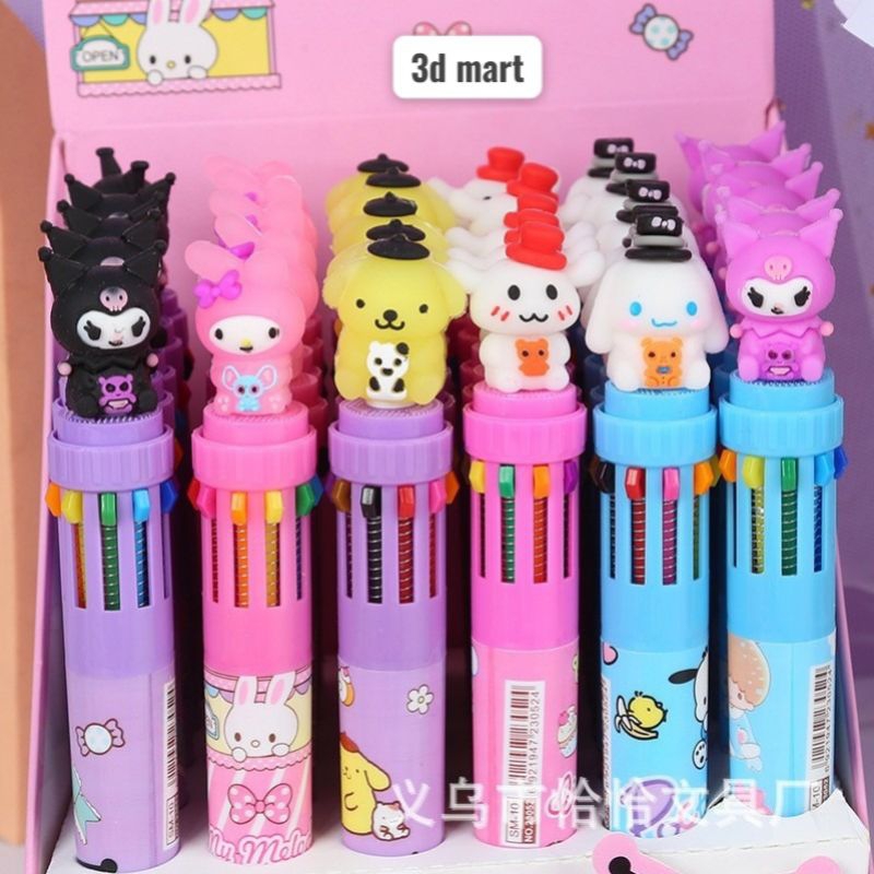 

Pulpen 10 warna karakter sanrio dan super hero per 1pcs