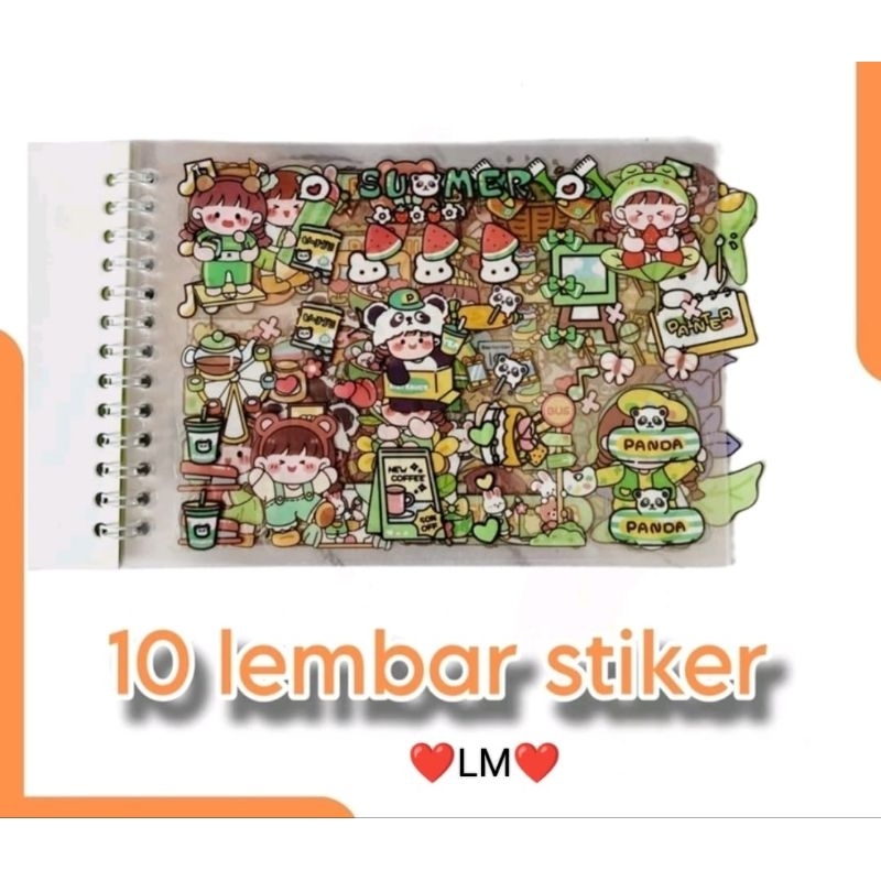

Stiker buku nono isi 14 lembar karakter lucu