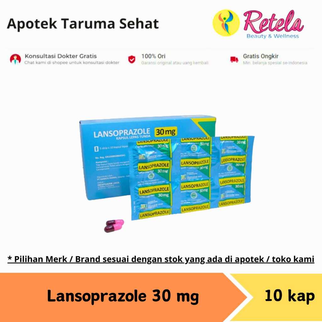 Lansoprazole 30 mg 10 Kapsul