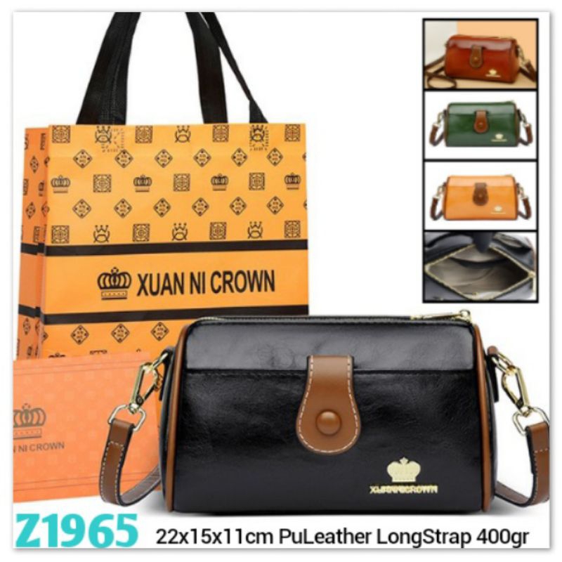 Gij. 1kg3 Speedy Bag Tas Selempang Wanita Bentuk Tabung Z1960 Z1965 MONO LEATHER  Tas Import Batam N