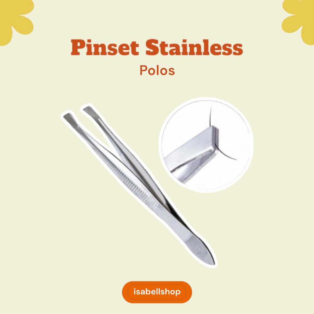 [IS] Pinset Stainless Tajam Anti Karat – Alat Pencabut Uban, Bulu Ketiak, dan Alis