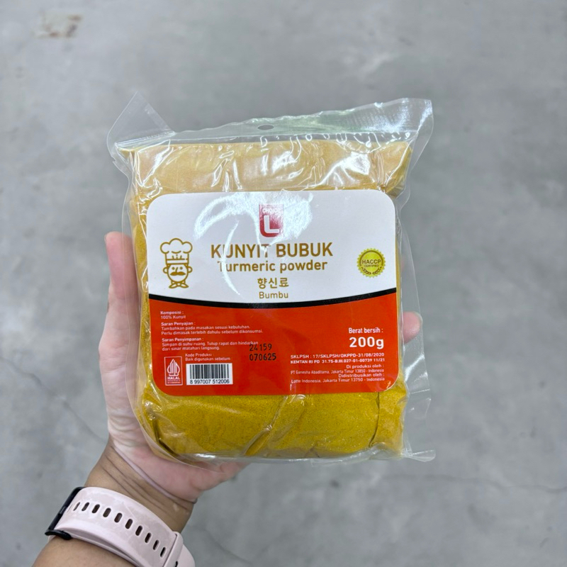 

Kunyit Bubuk Murni / Kunir bubuk / Turmeric Powder 200 gram