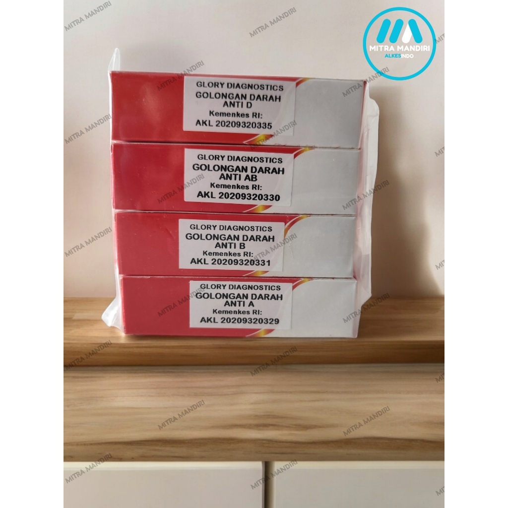 Reagen Golongan Darah Set + Kartu Golongan darah murah