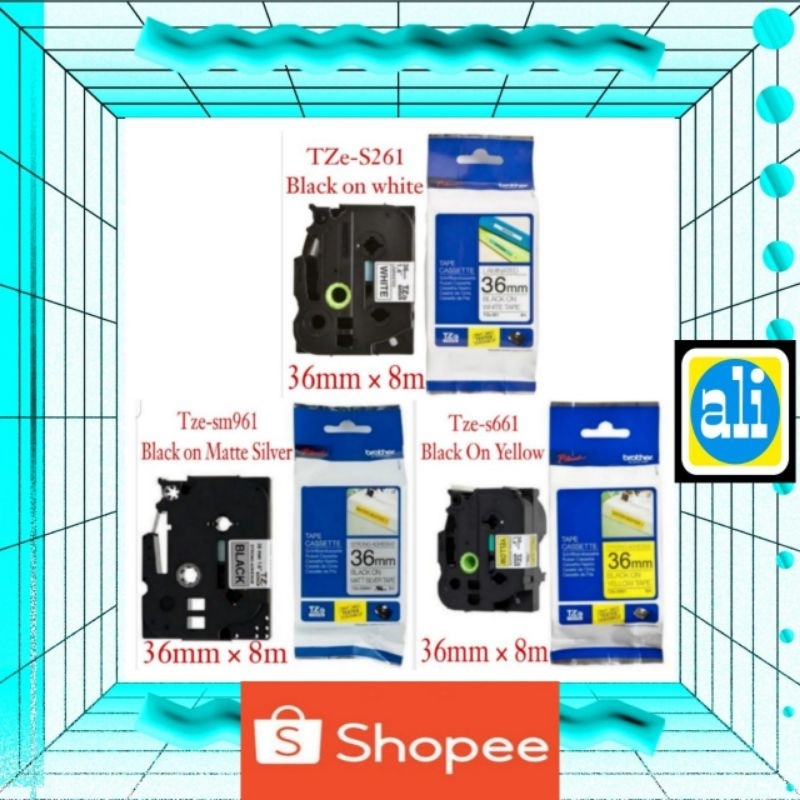 

Brother Label Tape Tze-sm961/Tze-s661/TZe-S261 36mm × 8m Original
