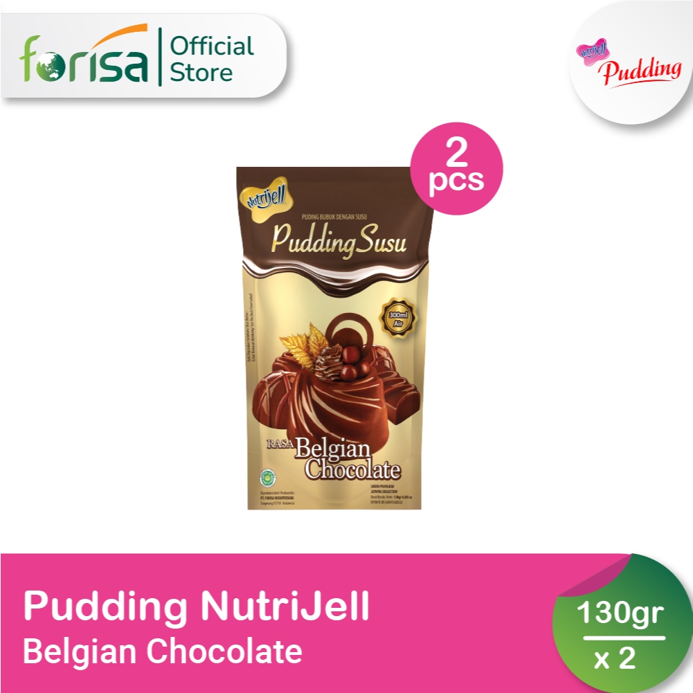 

Pudding Nutrijell Susu Rasa Belgian Chocolate 130 gr 2 Pcs