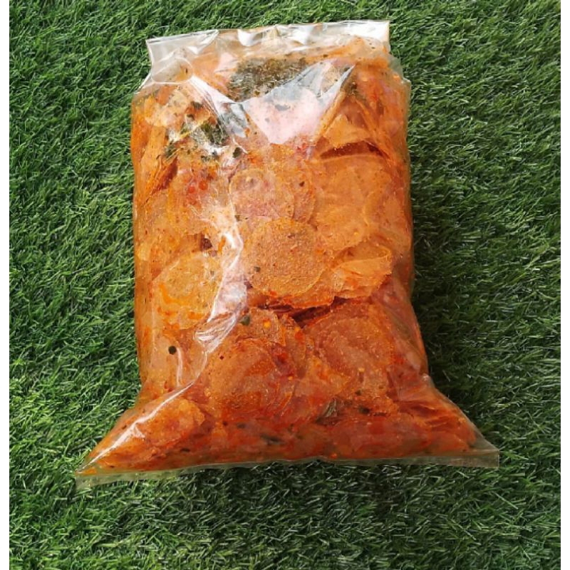 

kripik kaca kripik singkong pedas daun jeruk 1kg