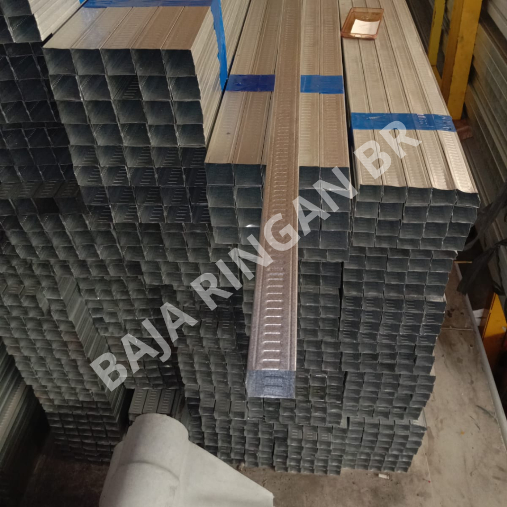 HOLLOW  GALVALUM  0,3 2X4 TUBE BIRU PANJANG 4METER