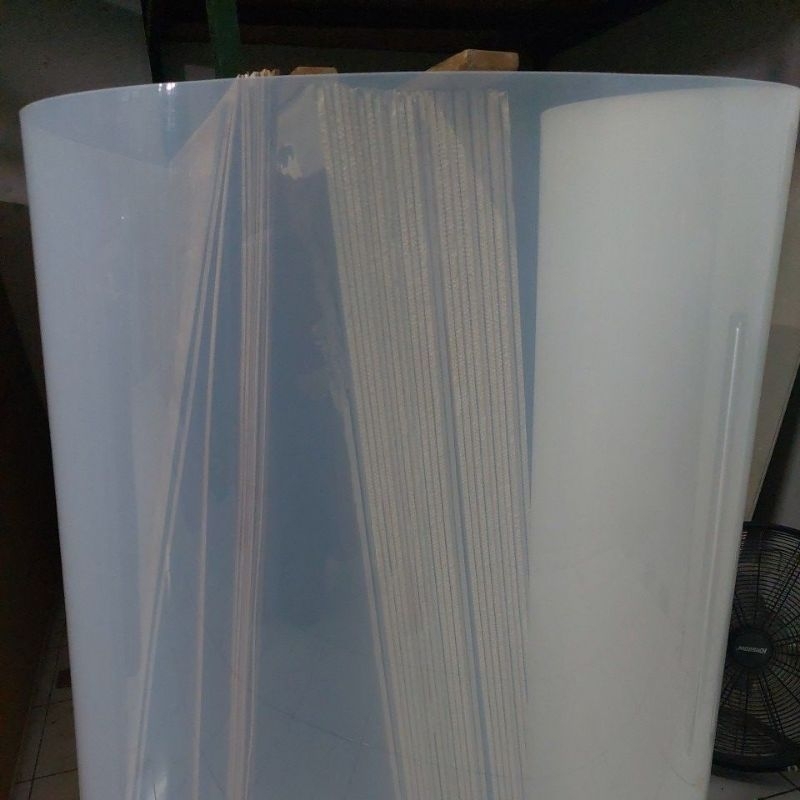 Fiber Pagar Putih Polos Super Tebal 120 cm Per Meter