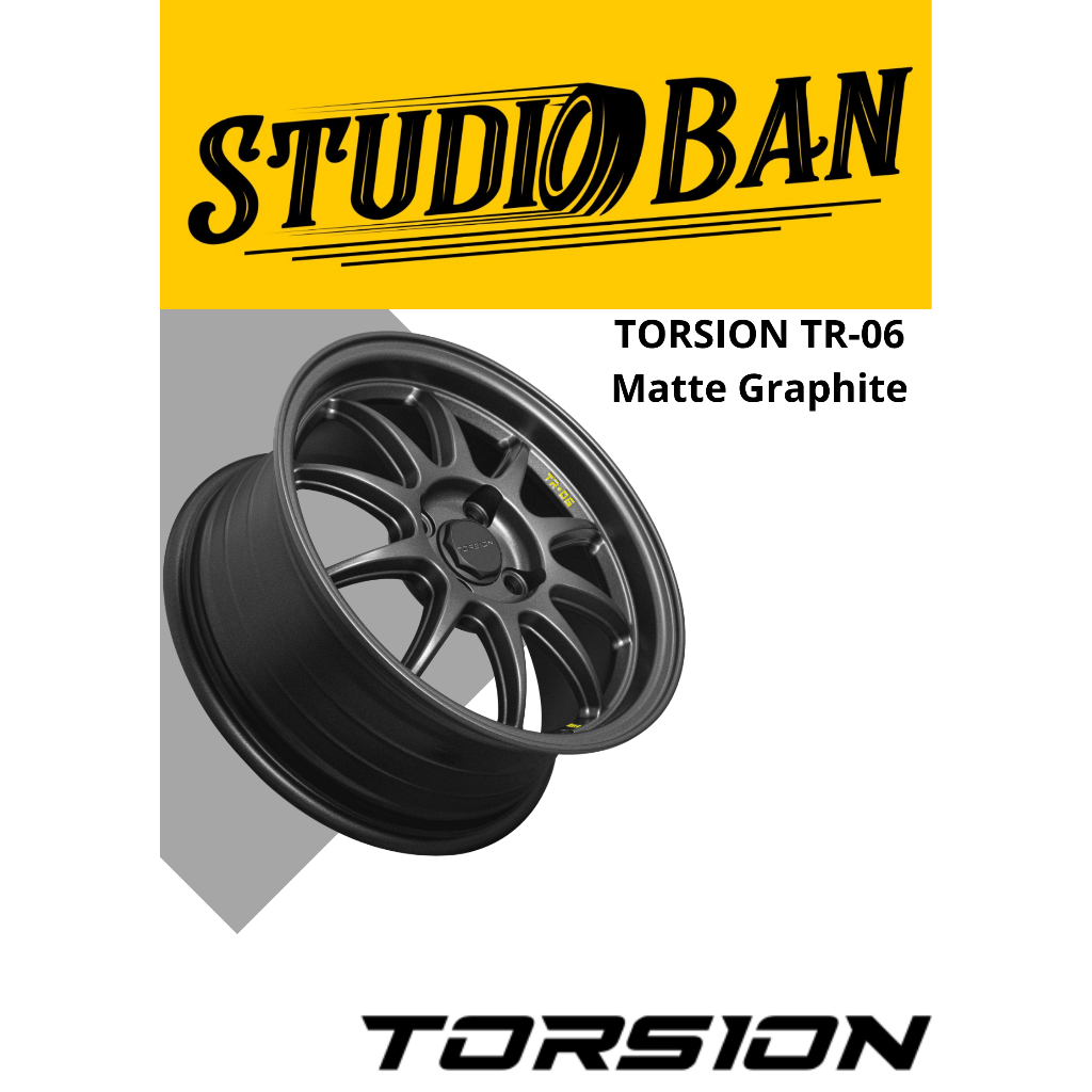 Velg Mobil Ring 15 TORSION TR06 Ring 15x6.5 4x100 Matte Graphite ET 41