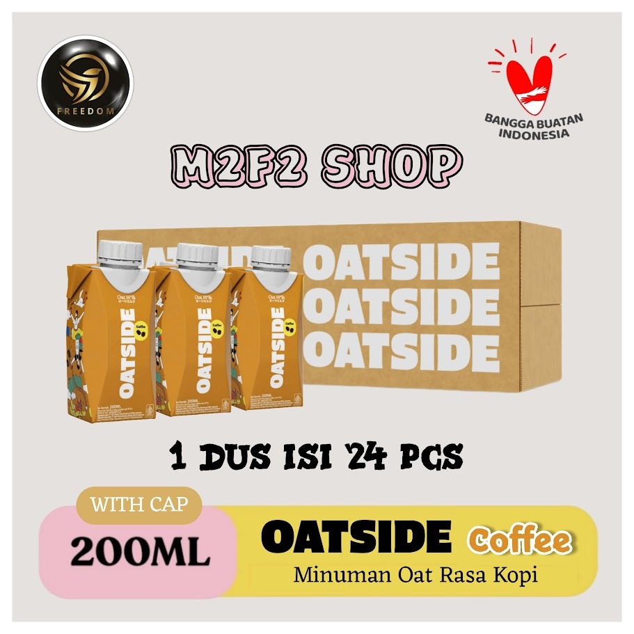 

OATSIDE Mini Coffee Oat Milk | Susu Gandum Kopi Kotak UHT | Caps - 200 ml (Kemasan Karton)