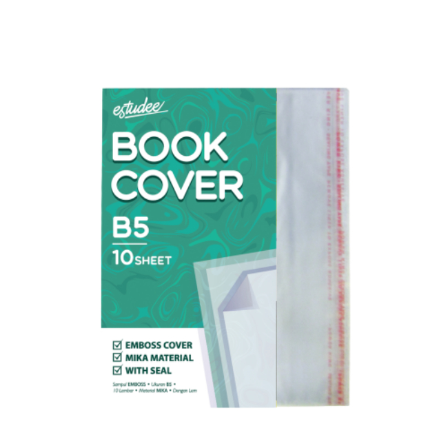 

Gramedia Serpong - Estudee - Sampul Buku Mika Emboss Seal Ukuran B5 Isi 10 Pcs