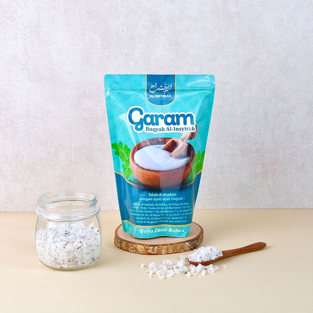 

Garam Ruqyah Al-Insyirah Extra Daun Bidara Original 100% Untuk Menetralisir Dari Energi Negatif