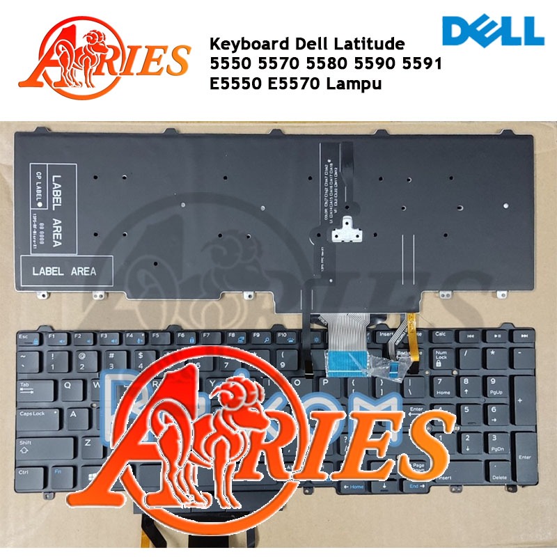 Keyboard Laptop Dell Latitude 5550 5570 5580 5590 5591 E5550 E5570