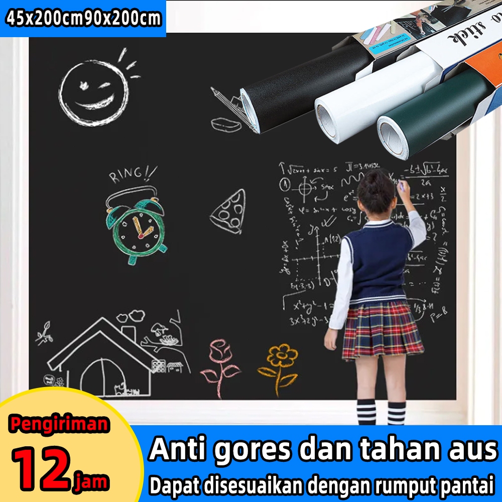 

【spot】papan tulis kapur stiker papan tulis whiteboard papan tulis stiker dinding board dinding tempel