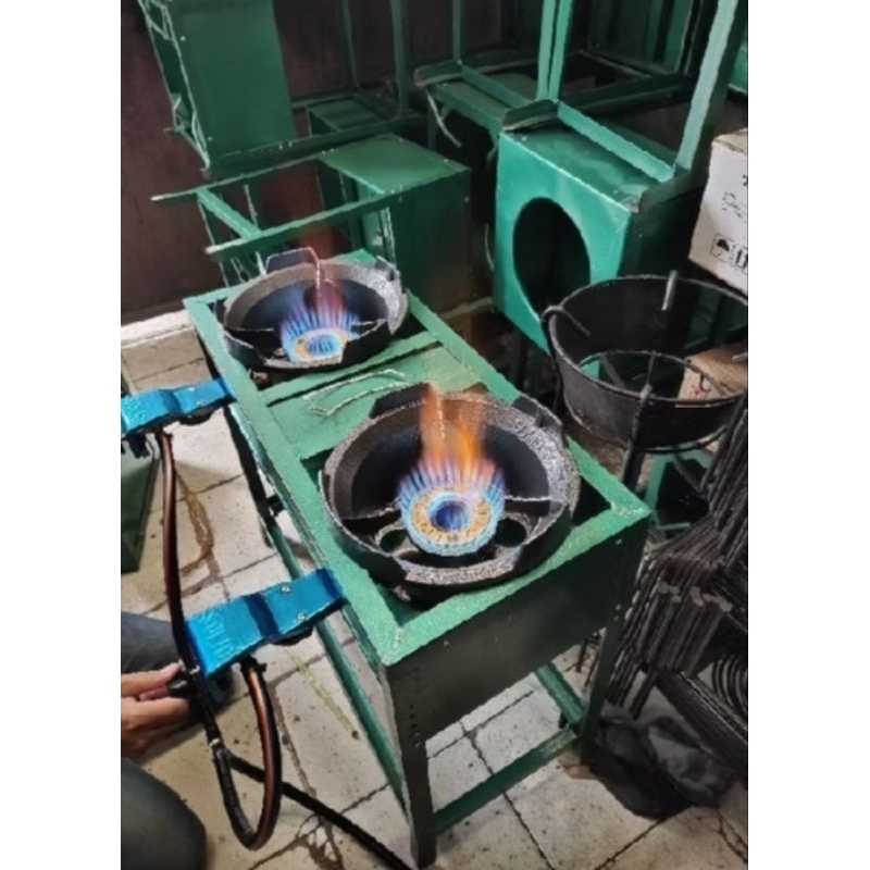 kompor high presure 2 tungku/kompor api besar 5e auto merek solid