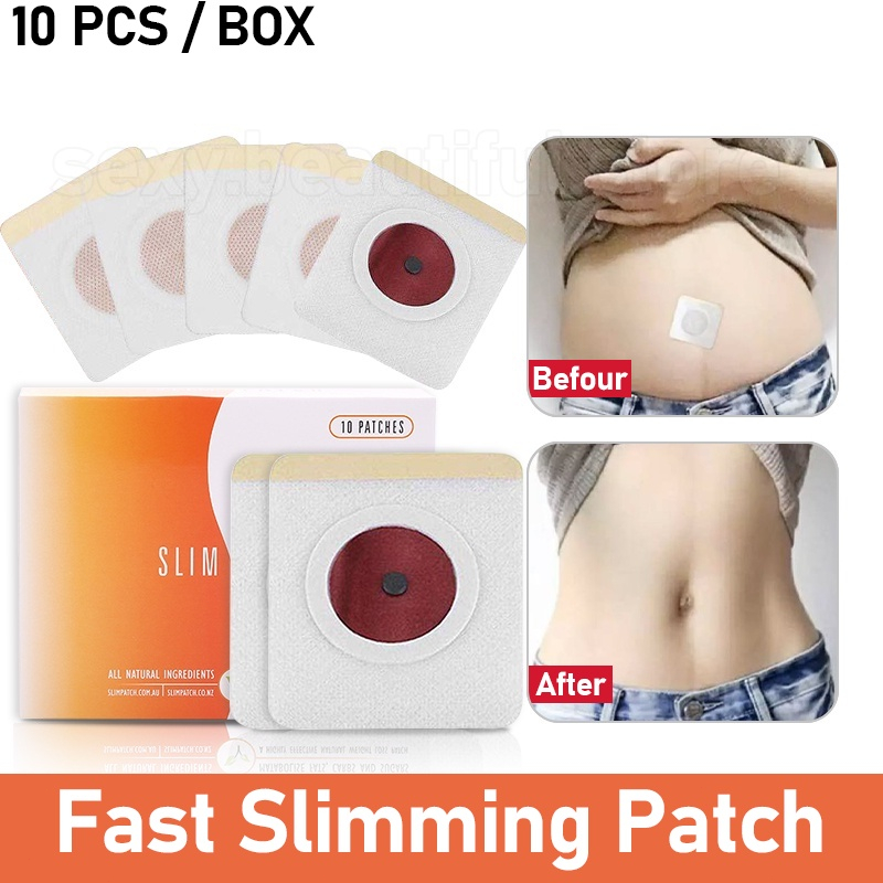 Patch kehilangan berat badan, stiker licin10PCS, efek kehilangan berat badan yang kuat dan cepat, ob
