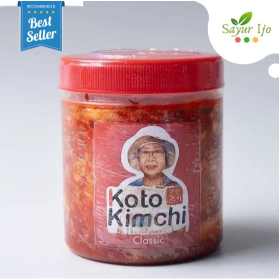 

Koto Kimchi CLASSIC 500 Gram / Botol Fresh Sawi Kubis Fermentasi Gochugaru Korean Chili Cemilan Instant HALAL