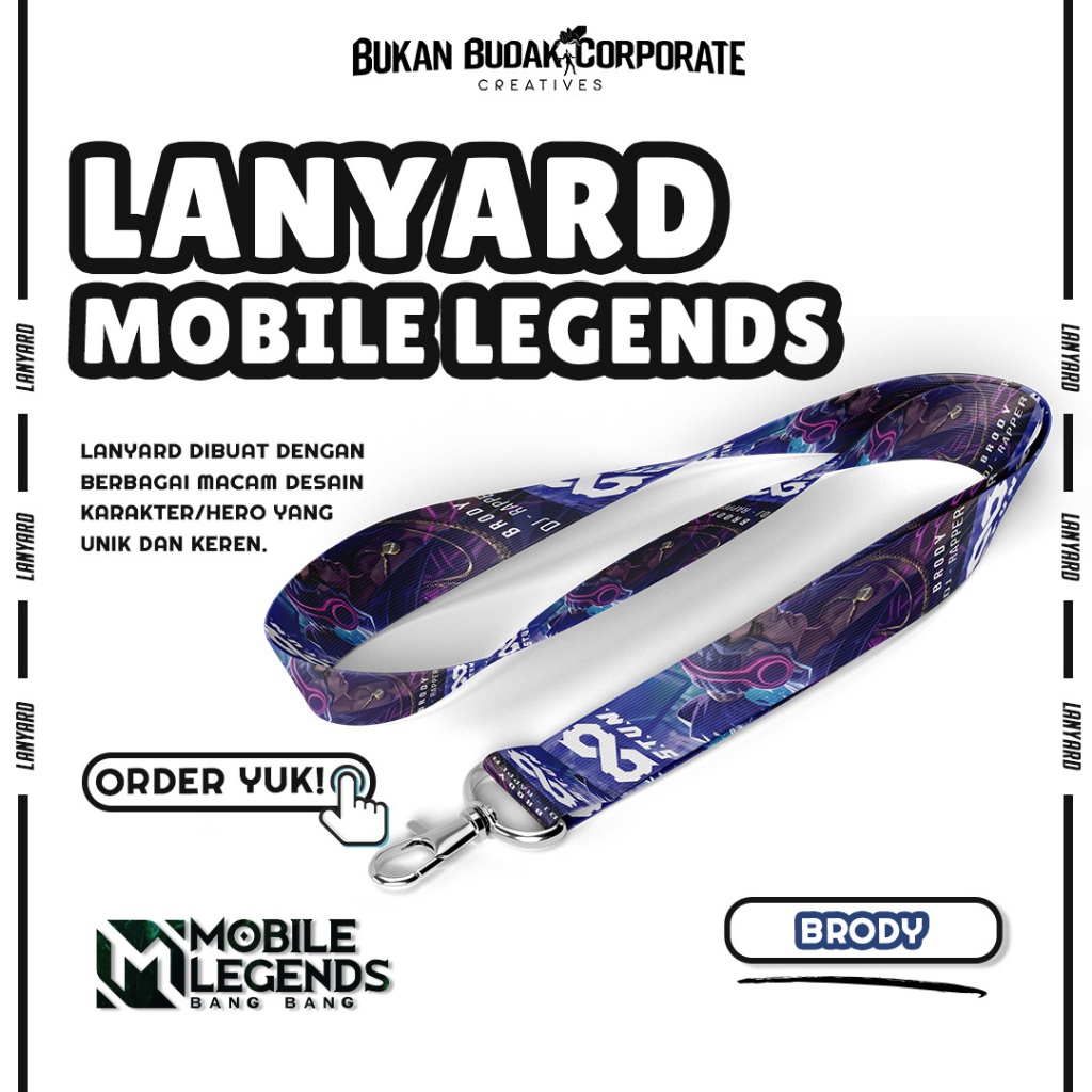 

LANYARD BRODY MARKSMAN I HERO MOBILE LEGEND I LANYARD GAMING